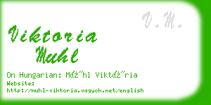 viktoria muhl business card